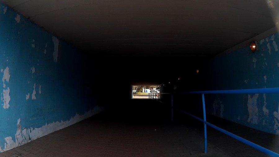 Przez tunel na Giszowcu