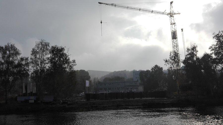 Budowa River Tower w Bydgoszczy