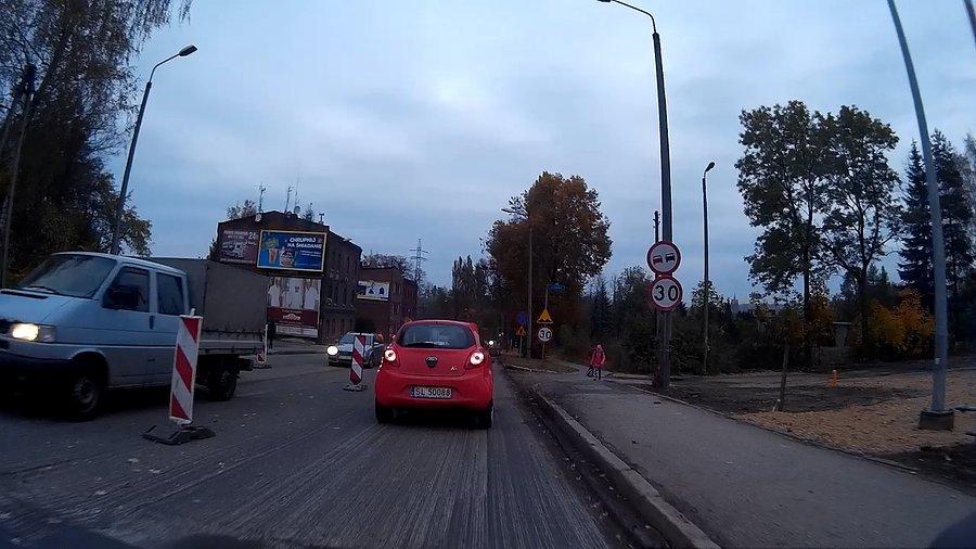 Remont głównej drogi na Wirku