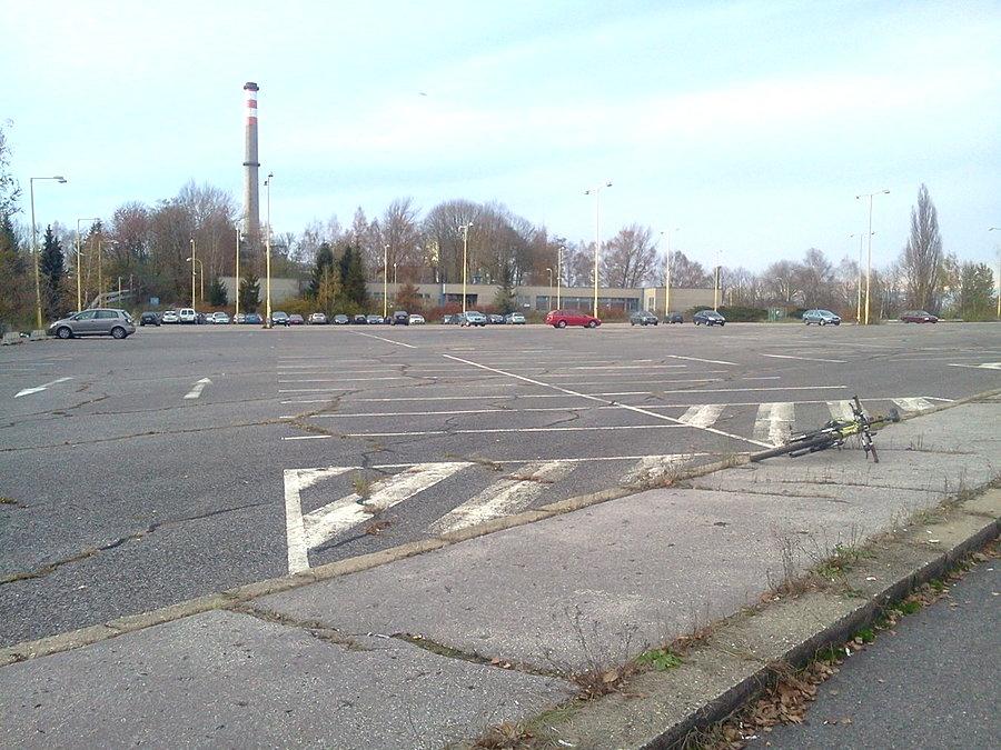 Parking koło kopalni