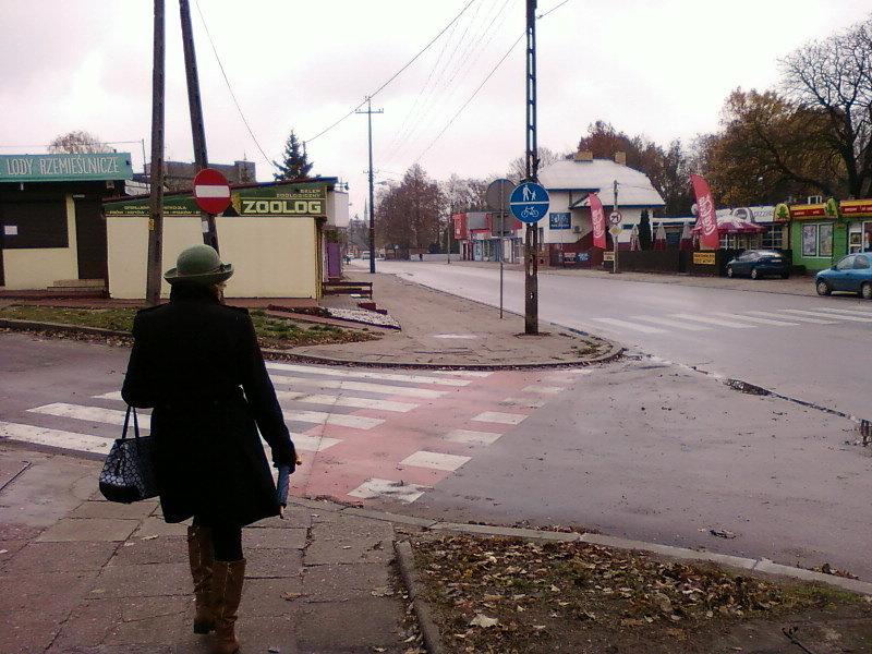 Bubel rowerowy wzdłuż Parzęczewskiej