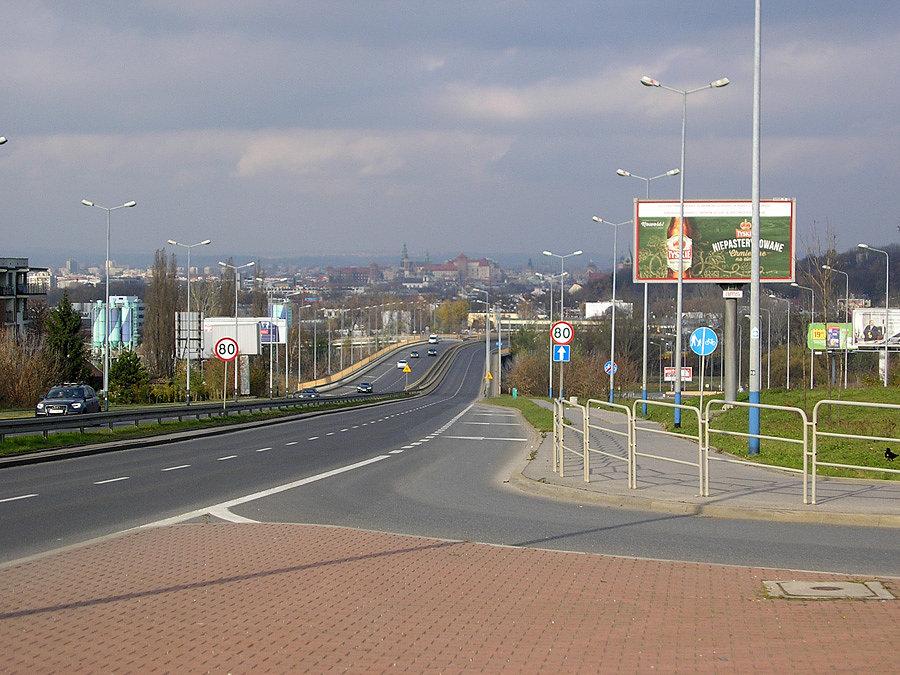 Ulica Jerzego Turowicza i widok na Wawel