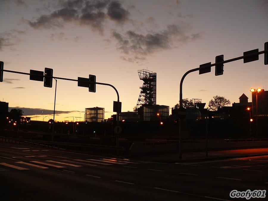 Wieczorem przez Katowice
