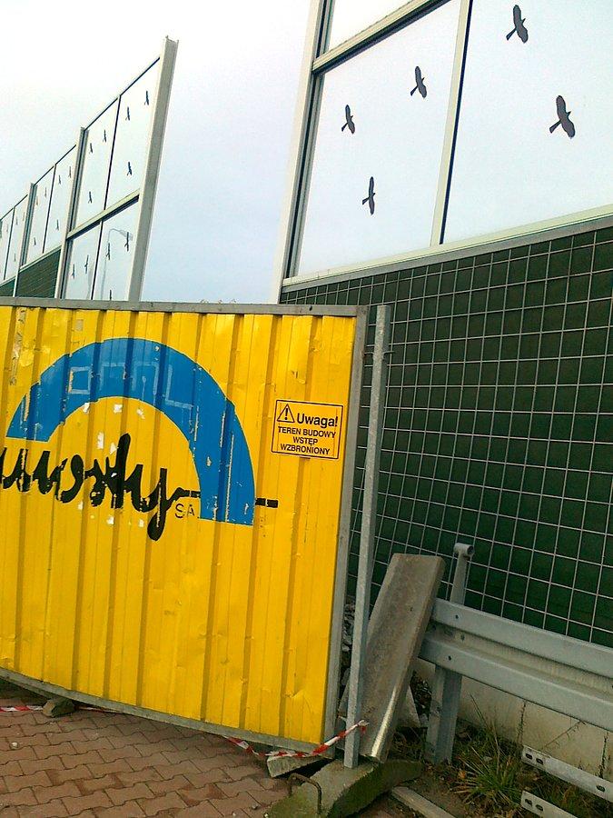 Budowa wejścia na wiadukt od Starej Górczewskiej