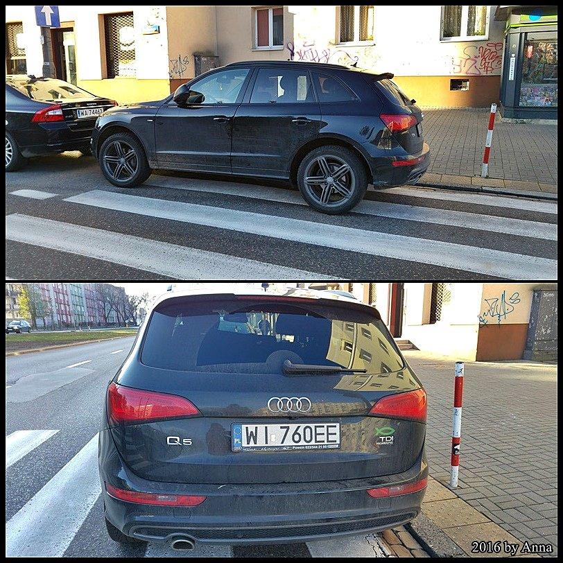 Ta sekta jest straszna. Tępe babsko zaparkowało na przejściu