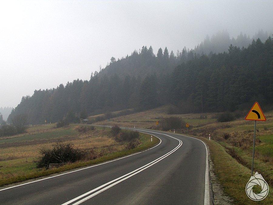 Podjazd w stronę zamglonego PPNu