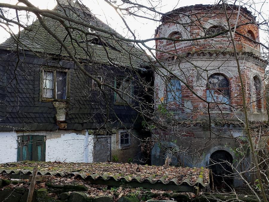 Dom z wieżą w Maszewie (niem.Massow)