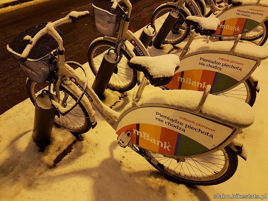 Zimowe pożegnanie Łódzkiego Roweru Publicznego