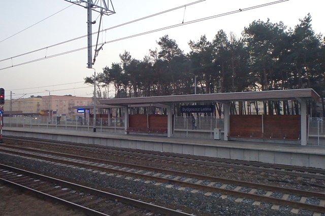 Stacja kolejowa Bydgoszcz-Leśna, po raz pierwszy widziana z tej perspektywy