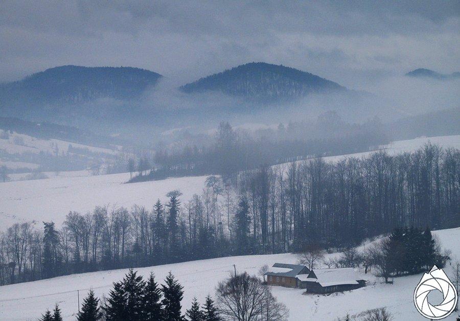 Pieniny Gorlickie nad mgłami