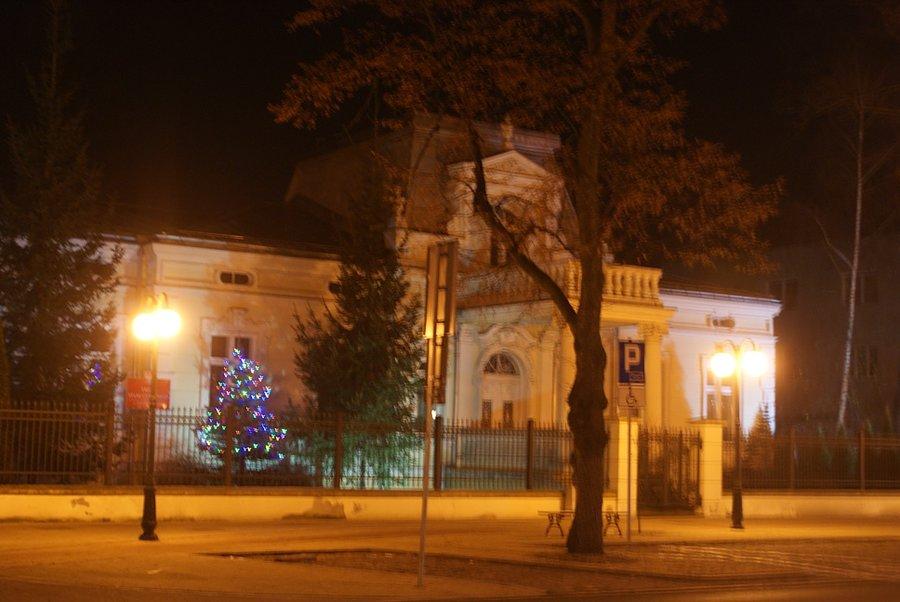 Choinka przed tomaszowskim USC