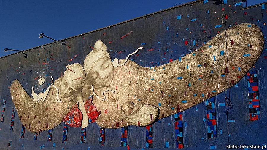 Mural "Yule" przy Mickiewicza w Łodzi