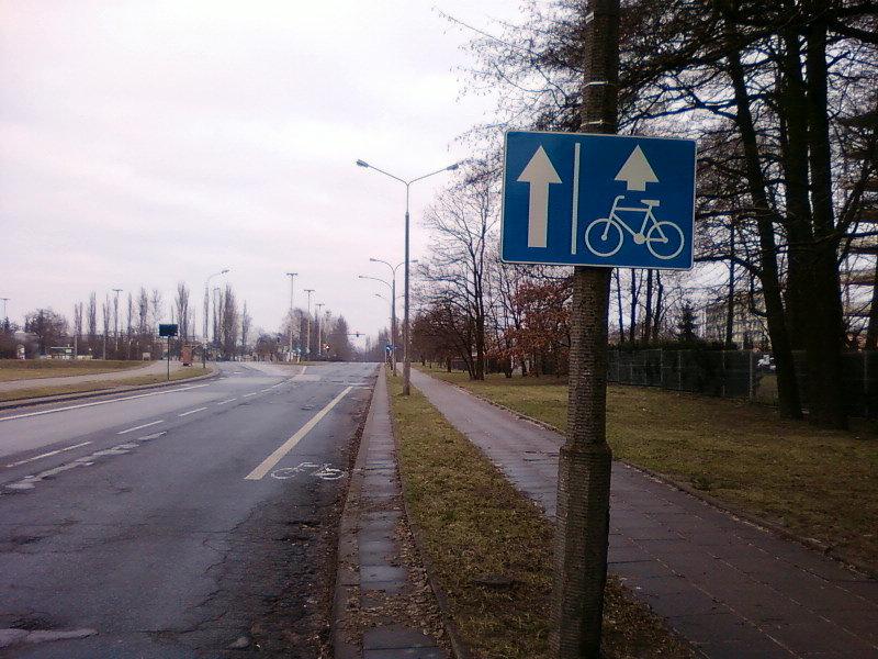 Pas rowerowy na Kaczeńcowej
