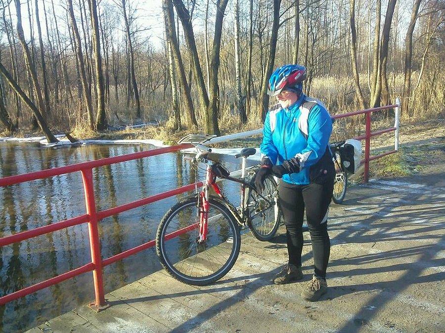 Foto na mostku w Błędowie