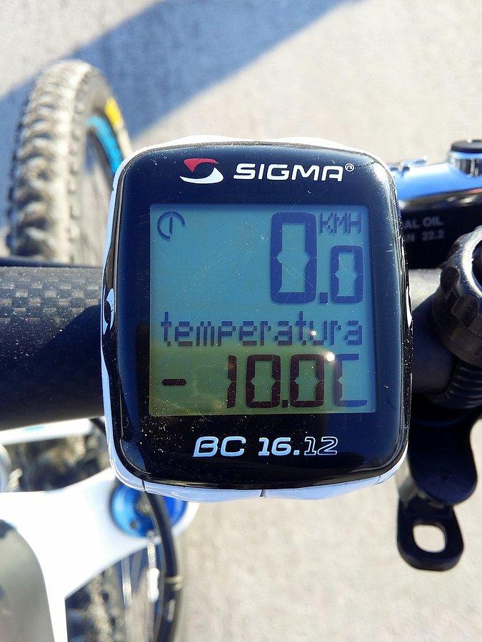 Dzisiejsza - zawyżona przez licznik - temperatura