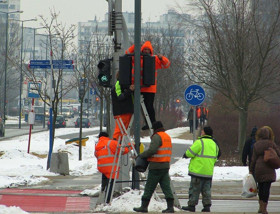 Swarco montuje sygnalizację na Ursynowie