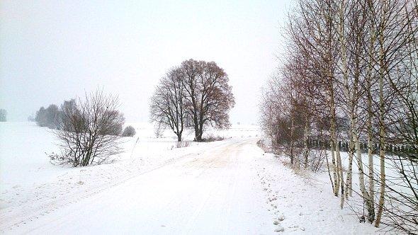 Na bocznych jeszcze więcej śniegu