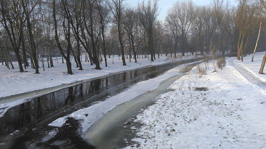 Podczas Syberyjskich mrozów - nad Wolborką - styczeń 2017