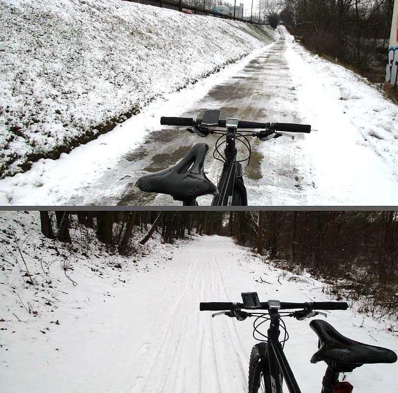 Z odśnieżaniem dróg rowerowych różnie bywa