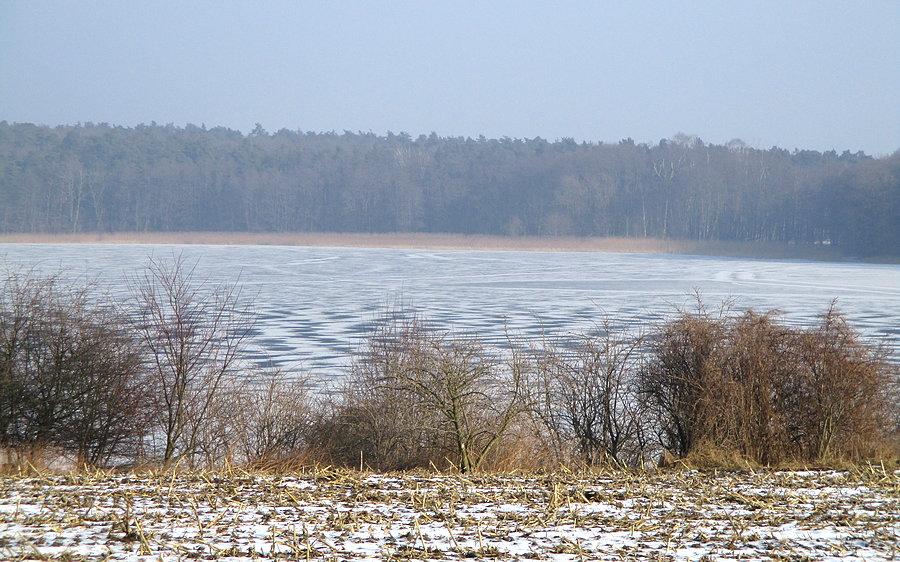 Fajna i zygzakowata powierzchnia lodowa Dymaczewskiego