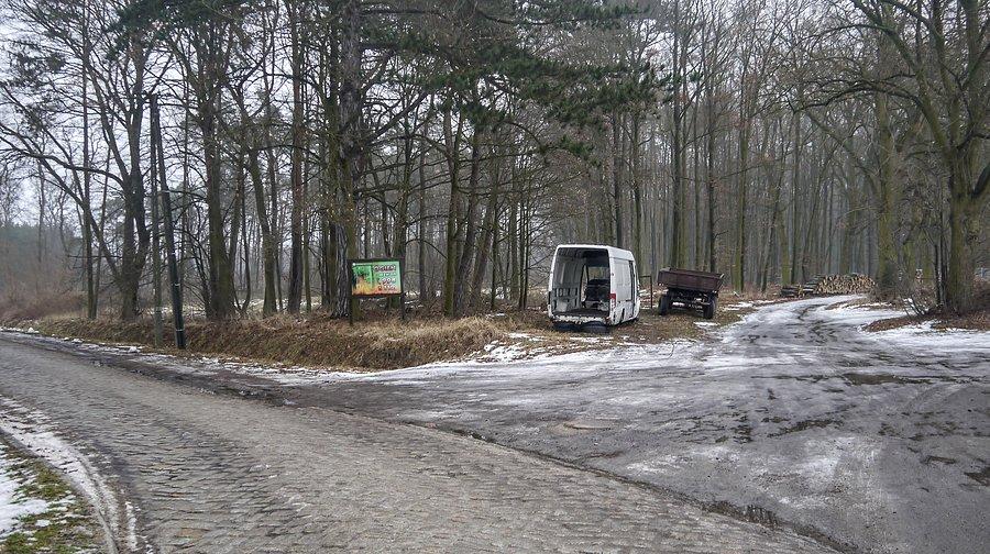 Bukowiec - tu stał pomnik leśniczego Obsta
