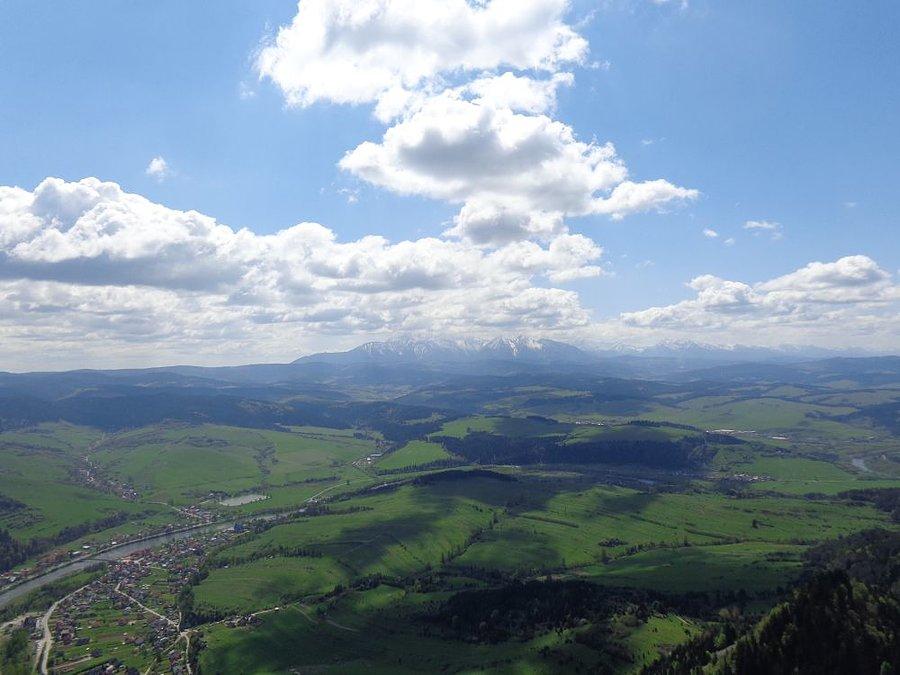 Widok w pieninach