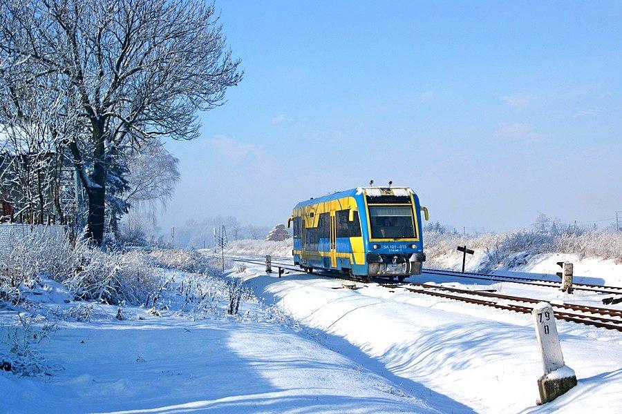SA103-013 jako rogio z Brzegu do Gliwic wjechał do Twardawy