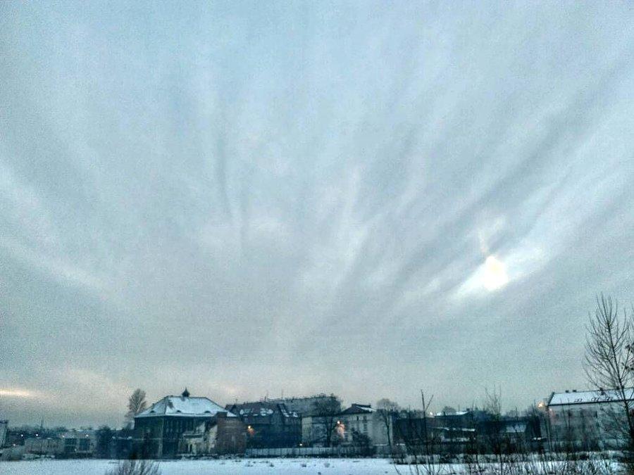 Wieczorne niebo nad Gliwicami