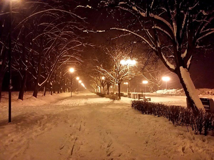 Promenada Niemena wieczorem