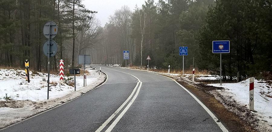 Na granicy polsko - niemieckiej parę kilometrów za Dobieszczynem