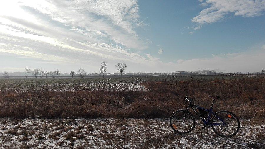 Widok na Chrzanów z polnej drogi koło AOW