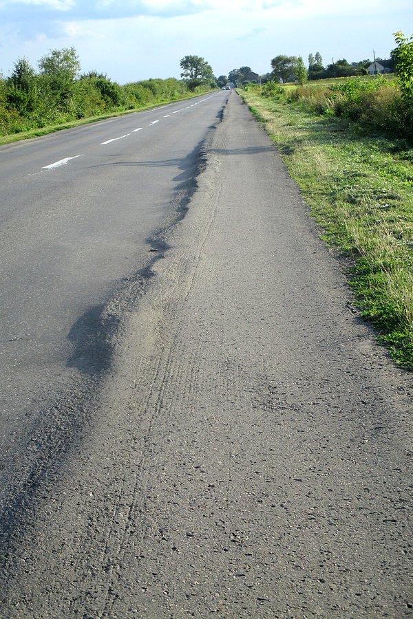 Spontaniczna formacja pasa rowerowego w okolicach Kłodzienka