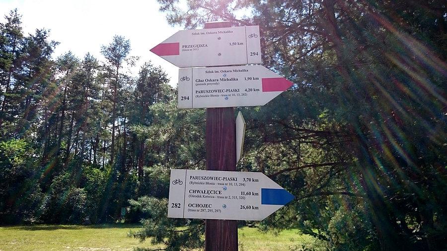 Szlak czerwony i niebieski