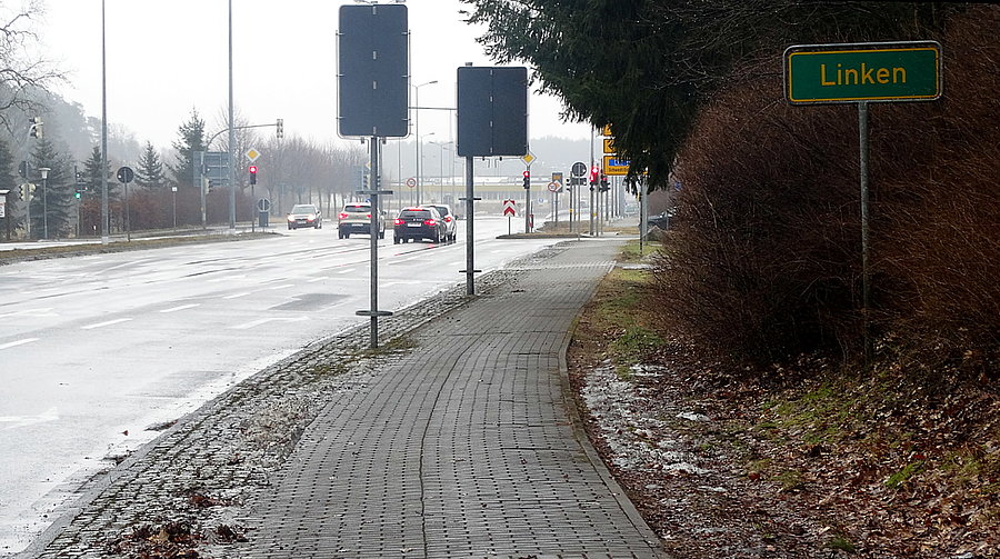 Na granicy - widok od strony niemieckiej