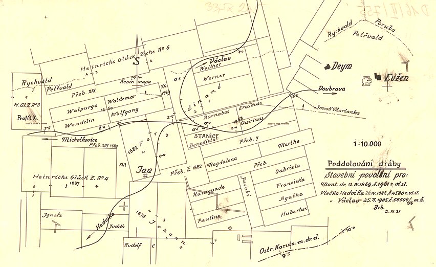 Petrvald mapa