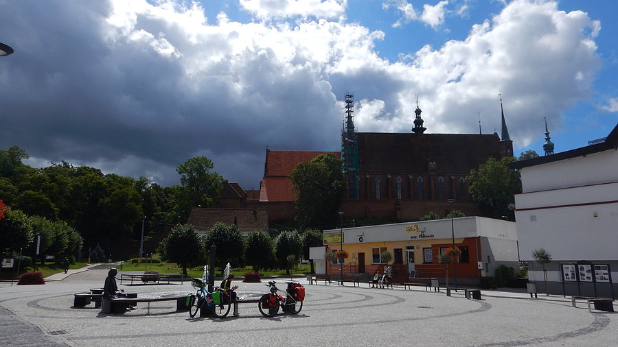Wyprawa, dzień 6 - widok na bazylikę we Fromborku