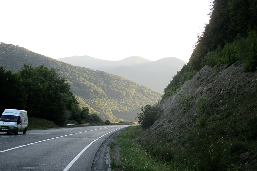 Zjazd w okolicach Abranki