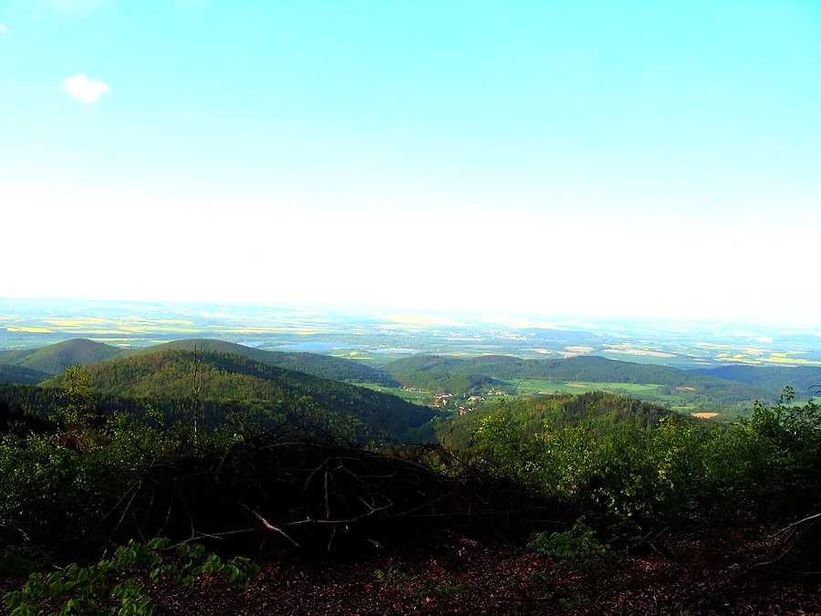 Widok z Ostrej góry