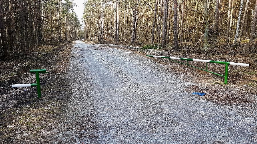 Wjazd na rowerostradę w stronę Bącznika