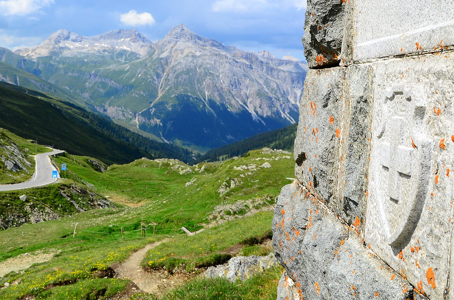 Wjazd do Szwajcarii - Splügenpass