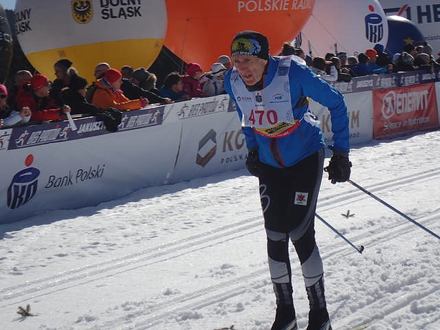41 Bieg Piastów - krzara na mecie 50 km CT