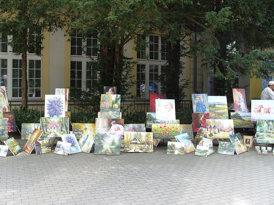 Galeria obrazów park zdrojowy Polanica