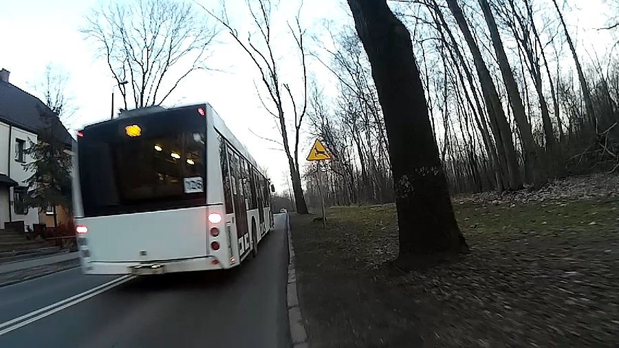 ...zepchnął mnie na pobocze