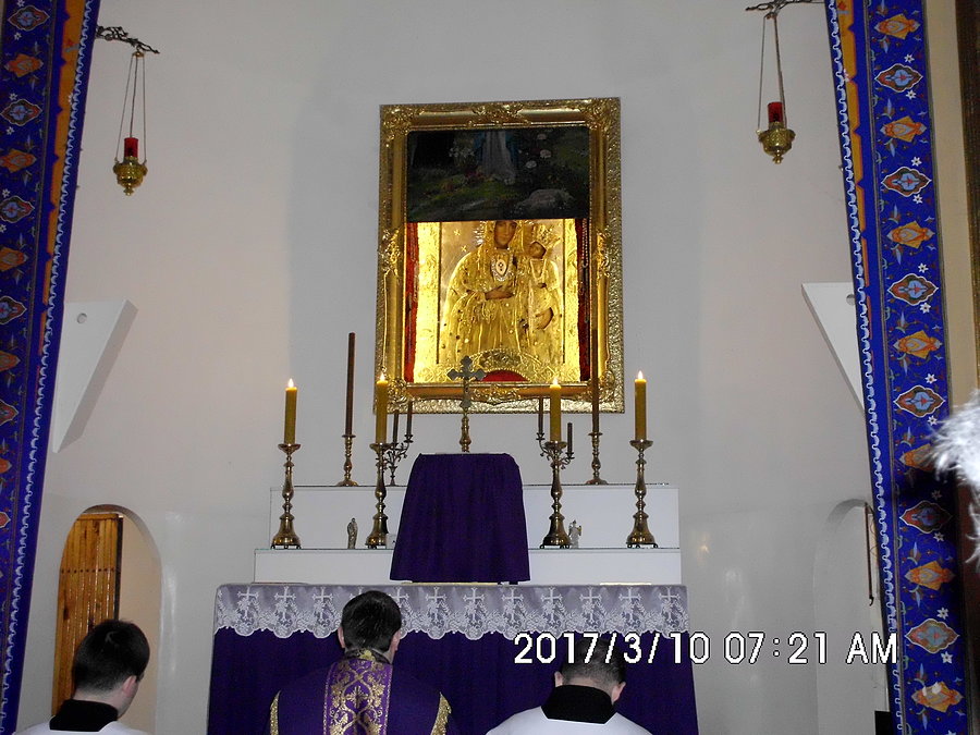 Zasłonięcie obrazu Matki Bożej Łysieckiej