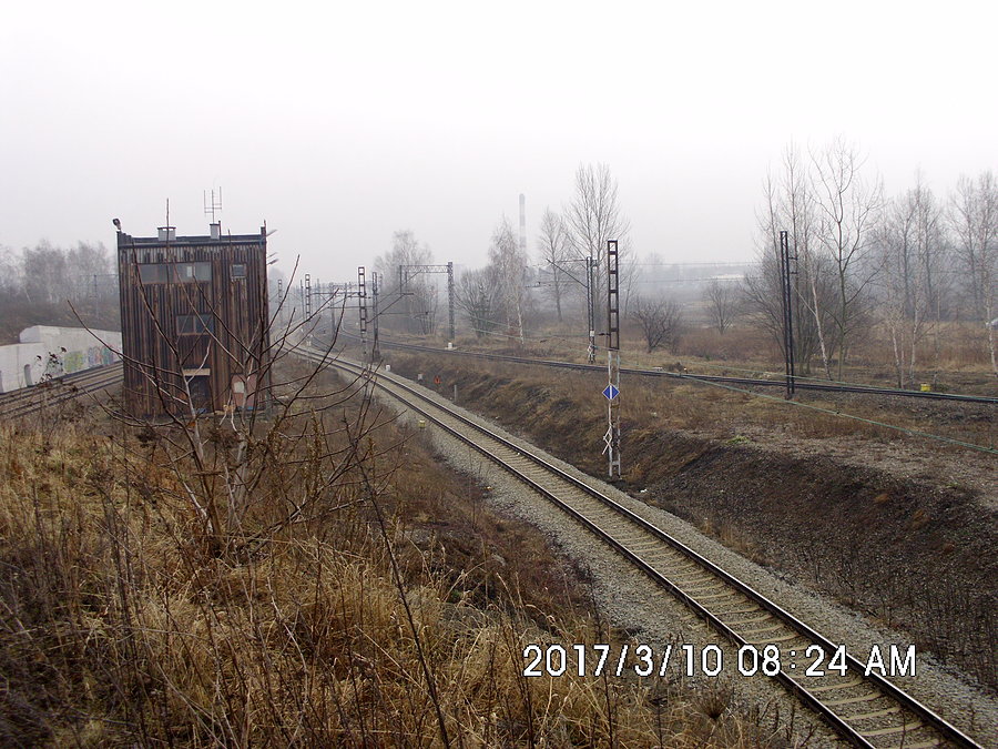 Zmodernizowany układ torowy w rejonie Obroków