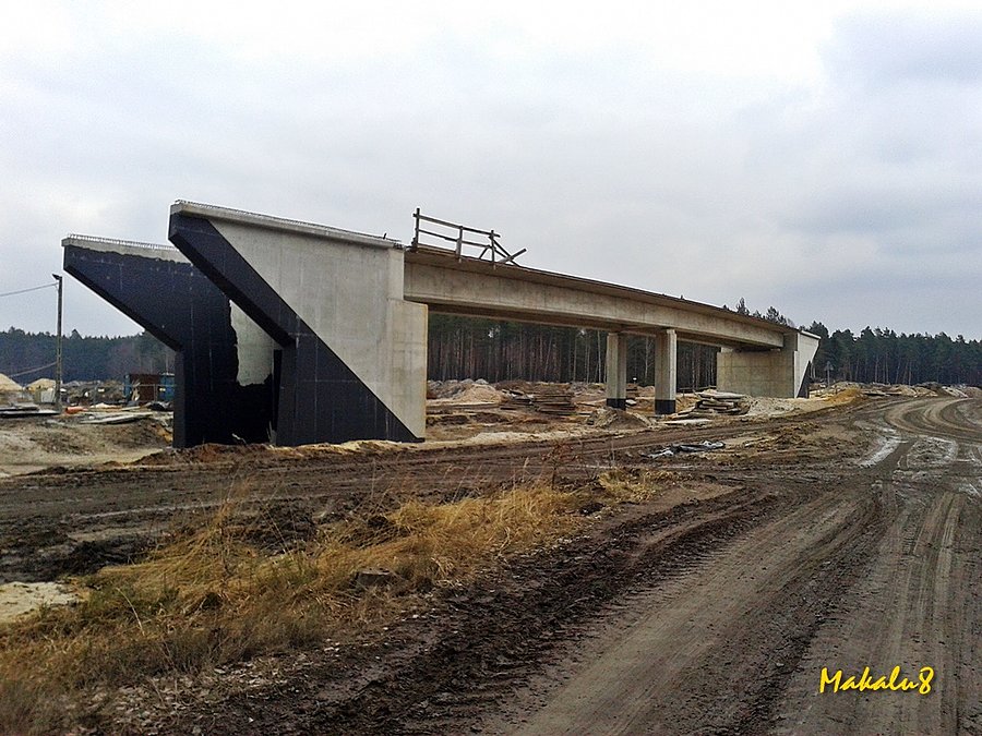 Most nad A1 w Polskim Lesie