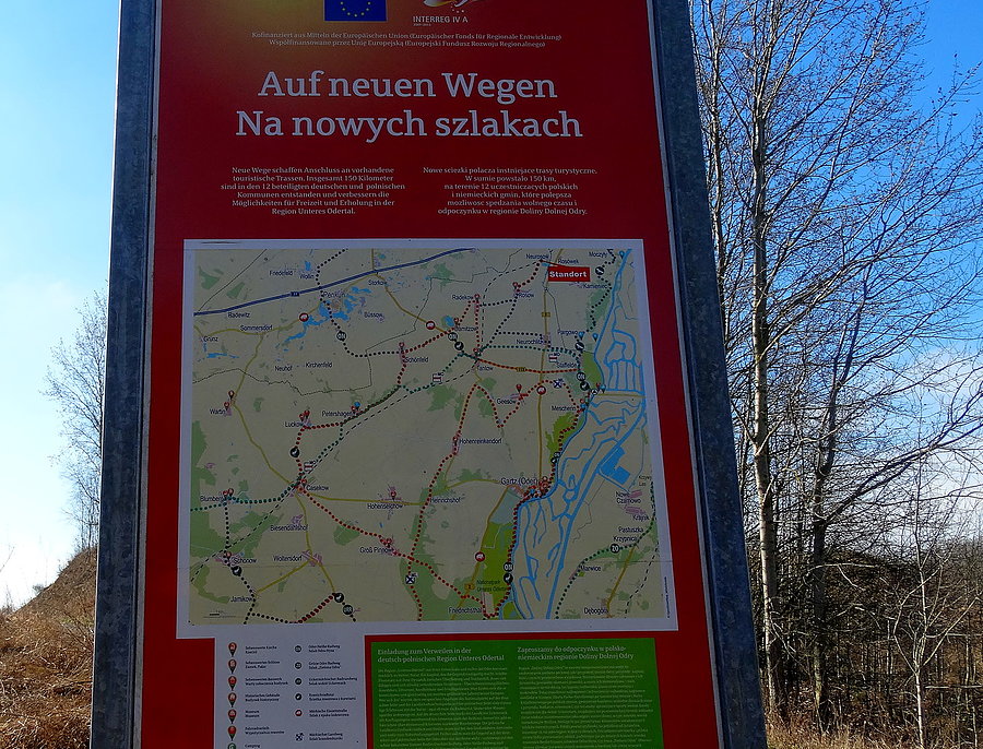 Przygraniczny informator na granicy pod Neu Rosow
