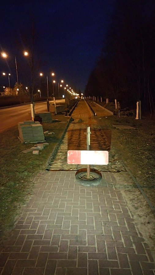 Czyżby nowa droga rowerowa?