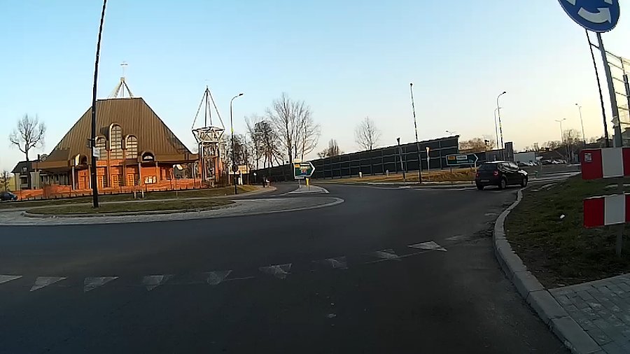 Na rondzie przy DTŚce w Gliwicach :)