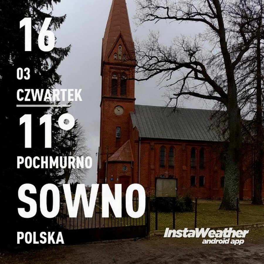 Sowno (niem.Hinzendorf) Kościół filialny p.w. św. Marii Magdaleny z 1888 r